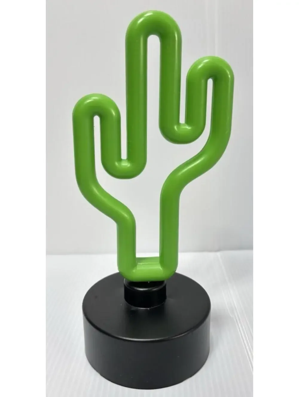 Mini LED Cactus Light Green Neon Battery Operated Night Lamp GUC